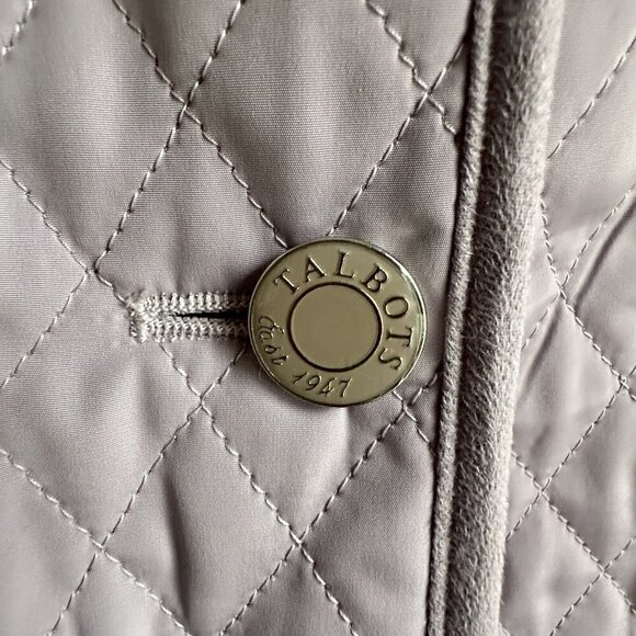Talbots Lavender Blazer Womens 4 Petite Button Up Quilted Jacket Spring - Picture 6 of 12